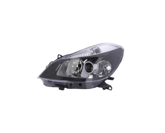 Clio 3-III Sol Ön Far Lambası (Mercekli) Siyah (2004-2008) 260608764R-7701061075 -Renault Mais
