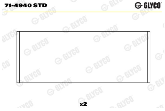 Master 3-III Kol Yatak STD (Adet) 2.3 Dci M9T (2010-2020) F714940-Glayco