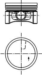 Twingo Piston Sekman (Adet)  0.50 1.2 8v D7F 7701474305-7701473287 -Yenmak