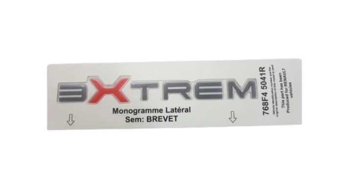 Kango 3-III Arka Bagaj Kapak Extrem Monogram Yazısı 768F45041R - Renault Mais