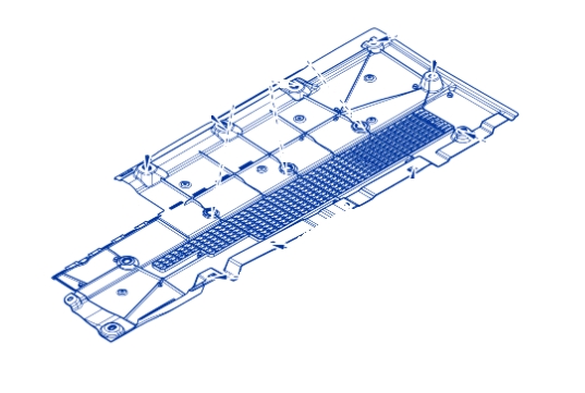 Clio 5-V Sağ Alt Muhafaza Sacı Plastiği (Bakalit) 2020-> 748146832R -Renault Mais