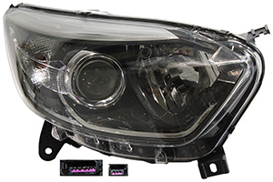 Captur 1-I Ön Sağ Far Lambası Halojen Mercekli (2013-2016) 260102734R-260103166R-260103714R -Tyc