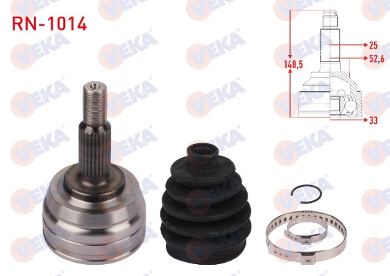 Duster 1-I 4X4 Sandero 1-I Ön Dış Aks Kafası (Dış Freze:23 İç Freze:22) 1.5 Dci K9K 8200930507 -Veka
